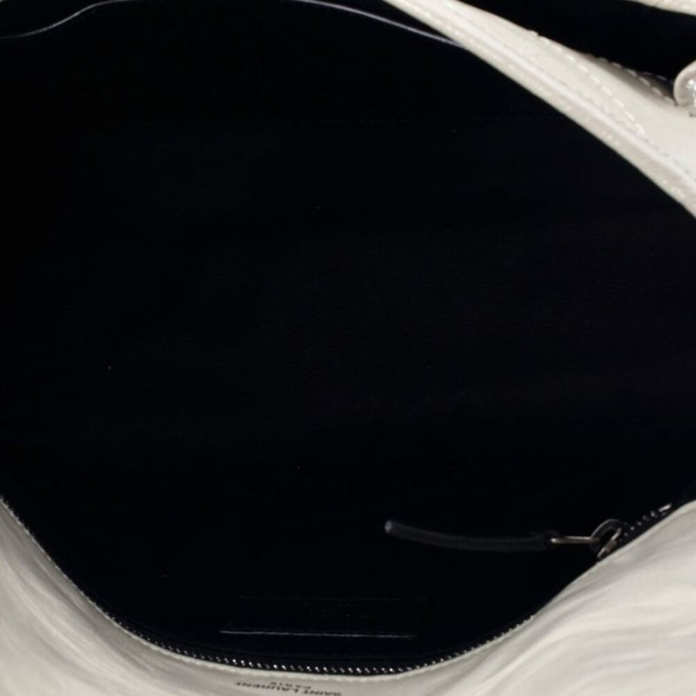 Saint Laurent Niki Chain Flap Bag Matelasse Chevron Leather Medium Neutral - Picture 5 of 6